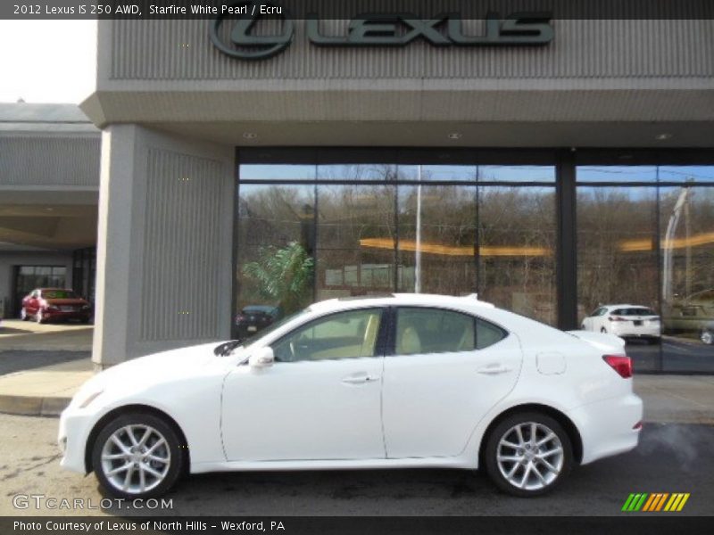 Starfire White Pearl / Ecru 2012 Lexus IS 250 AWD