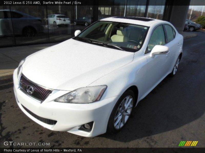 Starfire White Pearl / Ecru 2012 Lexus IS 250 AWD