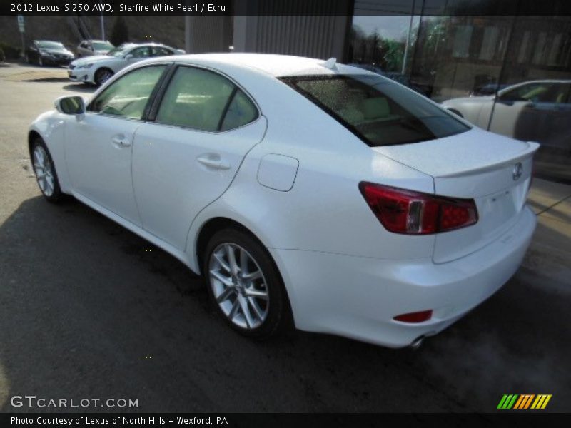 Starfire White Pearl / Ecru 2012 Lexus IS 250 AWD