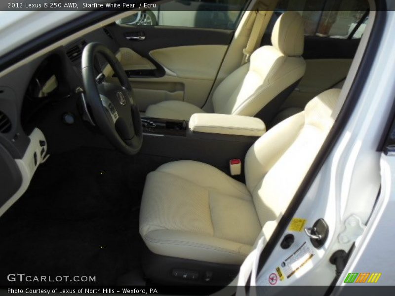 Starfire White Pearl / Ecru 2012 Lexus IS 250 AWD