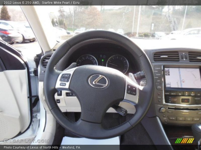 Starfire White Pearl / Ecru 2012 Lexus IS 250 AWD