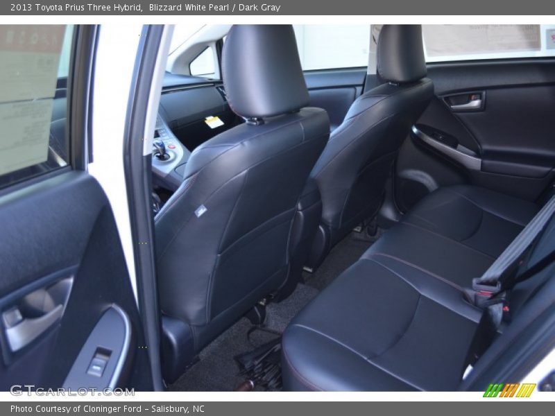 Blizzard White Pearl / Dark Gray 2013 Toyota Prius Three Hybrid