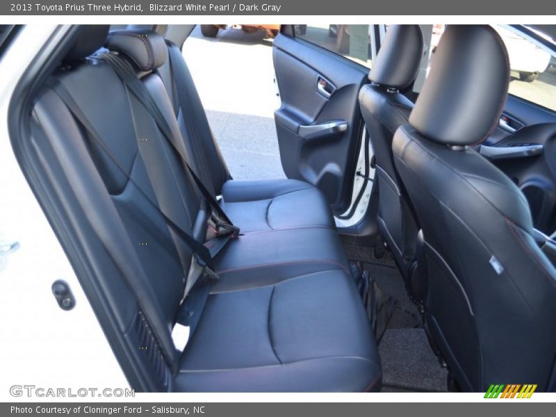 Rear Seat of 2013 Prius Three Hybrid