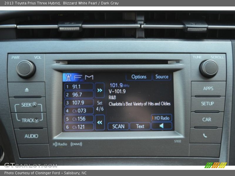 Audio System of 2013 Prius Three Hybrid
