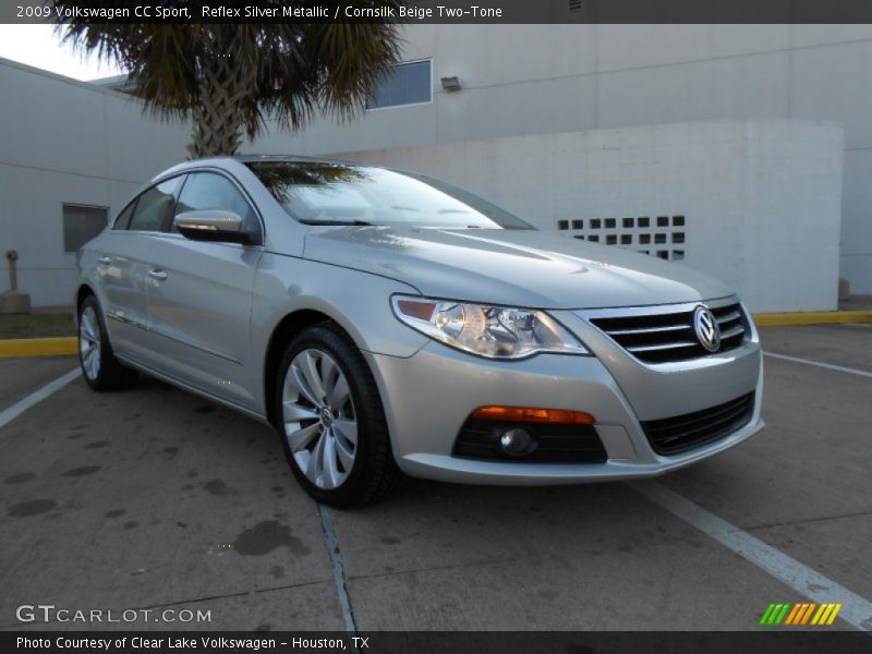Reflex Silver Metallic / Cornsilk Beige Two-Tone 2009 Volkswagen CC Sport