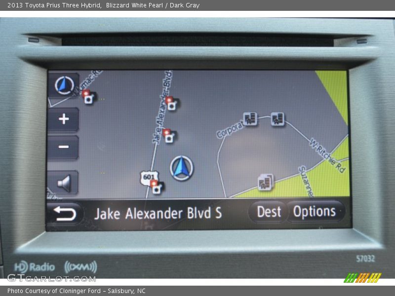 Navigation of 2013 Prius Three Hybrid