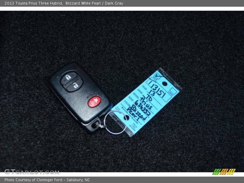 Keys of 2013 Prius Three Hybrid