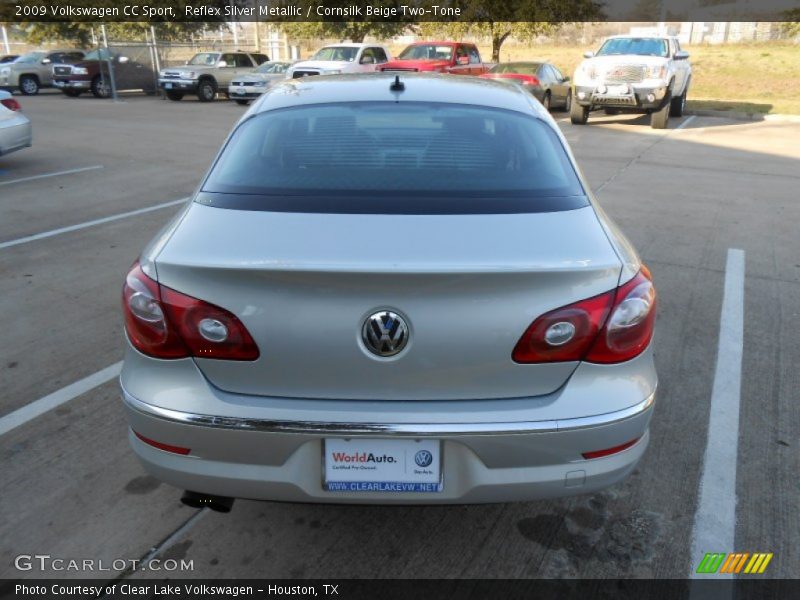 Reflex Silver Metallic / Cornsilk Beige Two-Tone 2009 Volkswagen CC Sport