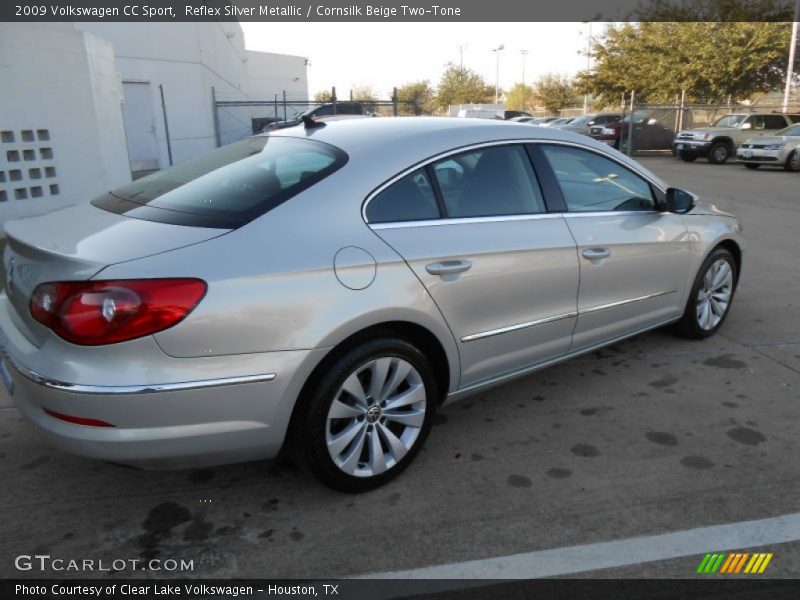Reflex Silver Metallic / Cornsilk Beige Two-Tone 2009 Volkswagen CC Sport