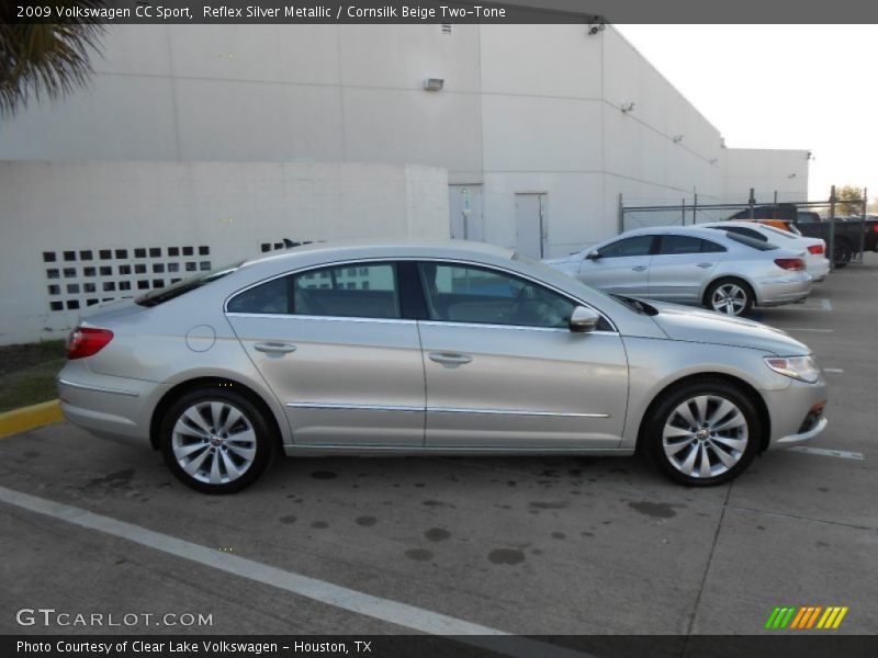 Reflex Silver Metallic / Cornsilk Beige Two-Tone 2009 Volkswagen CC Sport