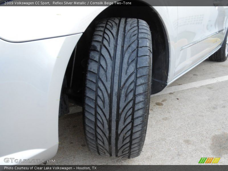 Reflex Silver Metallic / Cornsilk Beige Two-Tone 2009 Volkswagen CC Sport