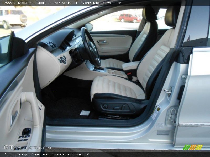 Reflex Silver Metallic / Cornsilk Beige Two-Tone 2009 Volkswagen CC Sport