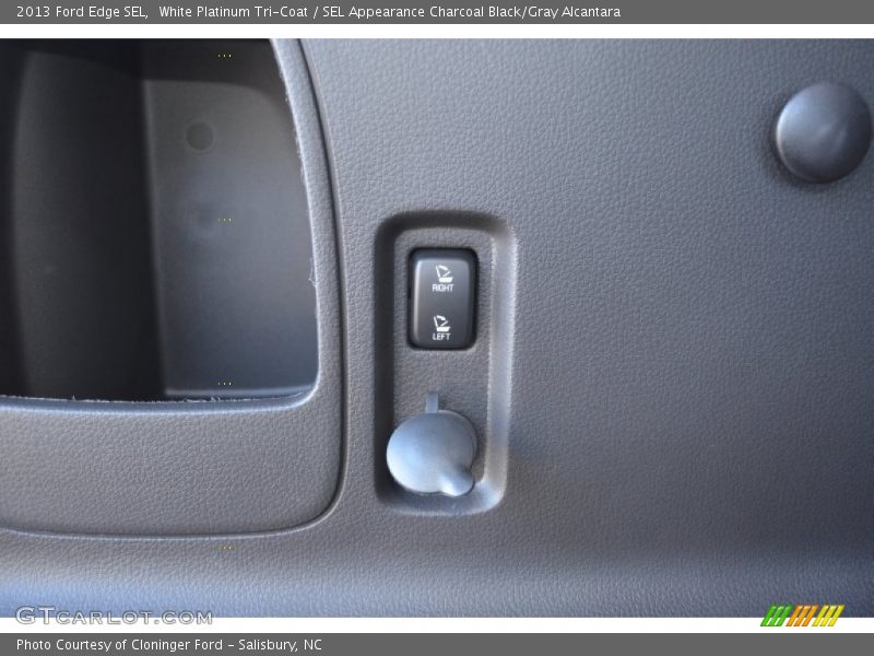 White Platinum Tri-Coat / SEL Appearance Charcoal Black/Gray Alcantara 2013 Ford Edge SEL