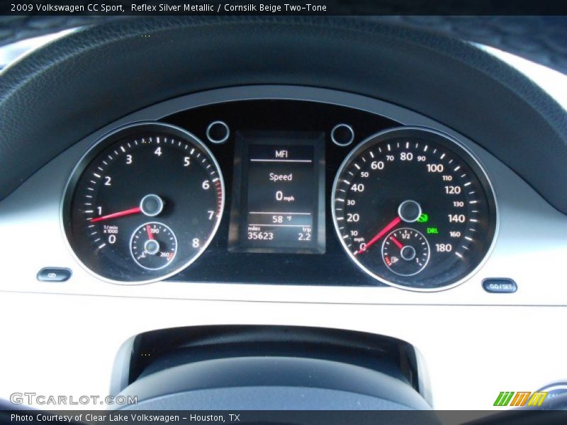 Reflex Silver Metallic / Cornsilk Beige Two-Tone 2009 Volkswagen CC Sport