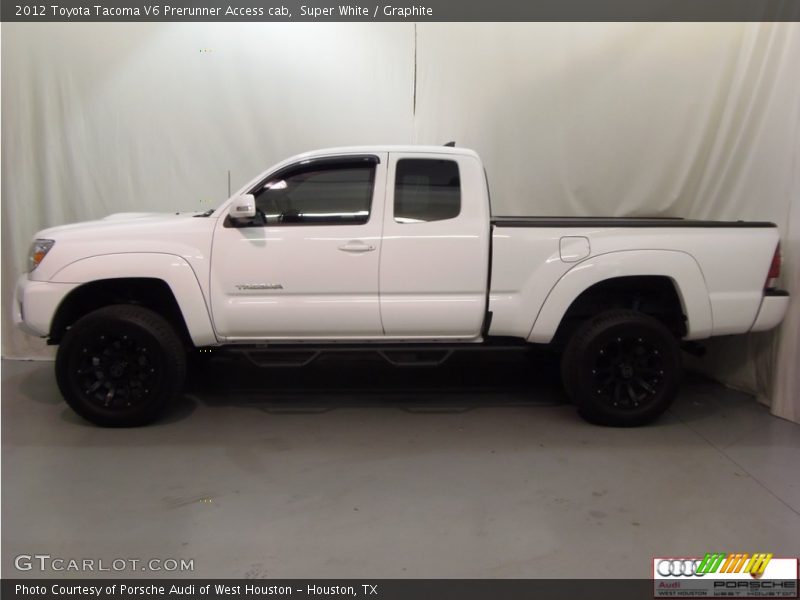 Super White / Graphite 2012 Toyota Tacoma V6 Prerunner Access cab