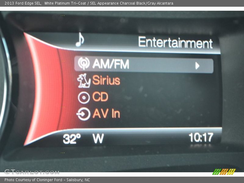White Platinum Tri-Coat / SEL Appearance Charcoal Black/Gray Alcantara 2013 Ford Edge SEL
