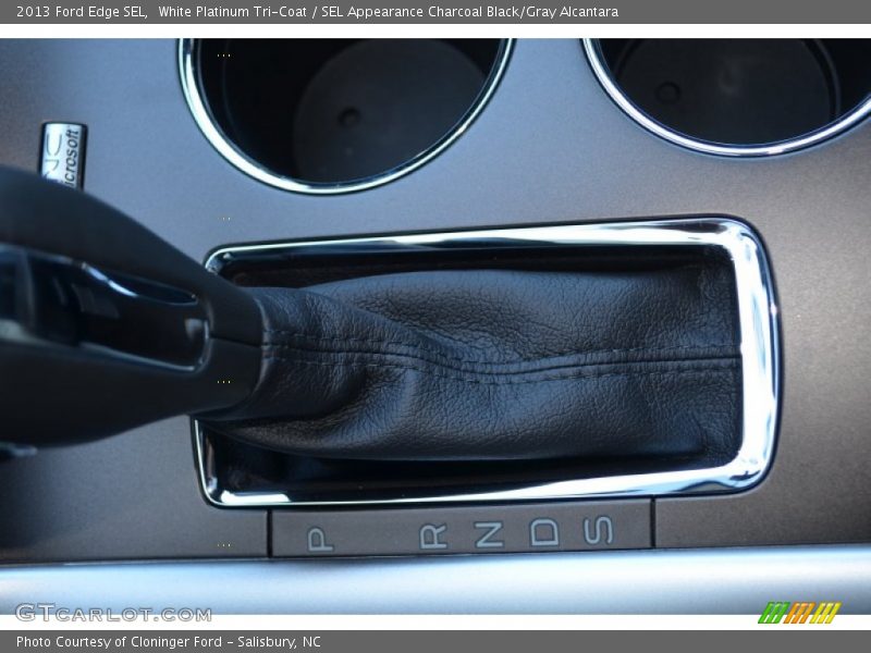 White Platinum Tri-Coat / SEL Appearance Charcoal Black/Gray Alcantara 2013 Ford Edge SEL