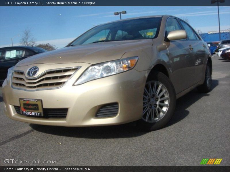 Sandy Beach Metallic / Bisque 2010 Toyota Camry LE
