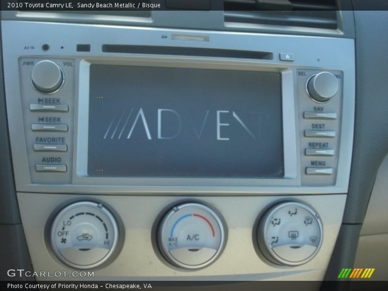 Sandy Beach Metallic / Bisque 2010 Toyota Camry LE