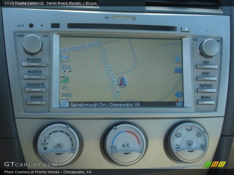 Sandy Beach Metallic / Bisque 2010 Toyota Camry LE