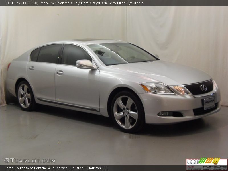 Mercury Silver Metallic / Light Gray/Dark Grey Birds Eye Maple 2011 Lexus GS 350