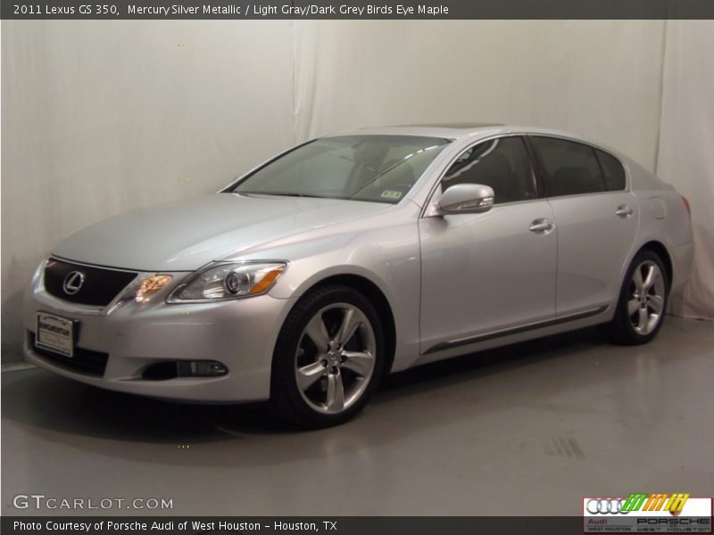 Mercury Silver Metallic / Light Gray/Dark Grey Birds Eye Maple 2011 Lexus GS 350