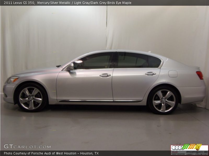 Mercury Silver Metallic / Light Gray/Dark Grey Birds Eye Maple 2011 Lexus GS 350
