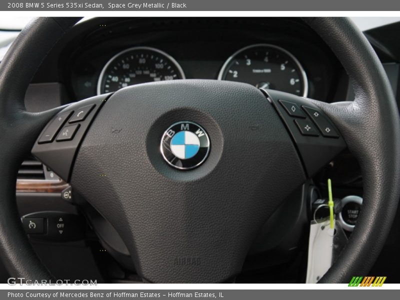 Space Grey Metallic / Black 2008 BMW 5 Series 535xi Sedan