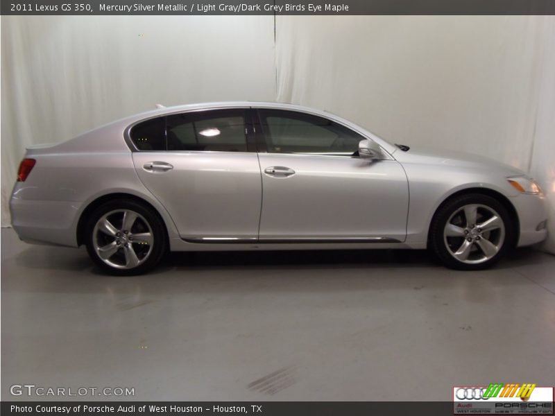Mercury Silver Metallic / Light Gray/Dark Grey Birds Eye Maple 2011 Lexus GS 350