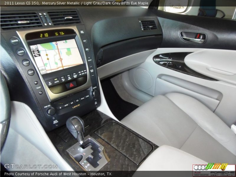 Mercury Silver Metallic / Light Gray/Dark Grey Birds Eye Maple 2011 Lexus GS 350