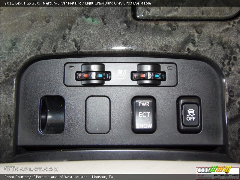Mercury Silver Metallic / Light Gray/Dark Grey Birds Eye Maple 2011 Lexus GS 350