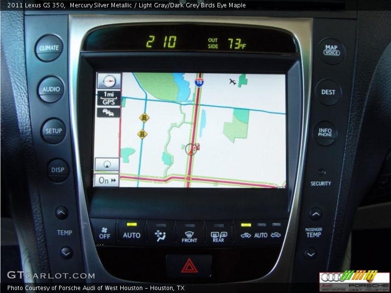 Mercury Silver Metallic / Light Gray/Dark Grey Birds Eye Maple 2011 Lexus GS 350