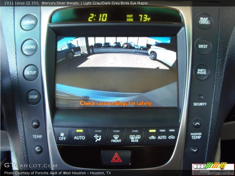 Mercury Silver Metallic / Light Gray/Dark Grey Birds Eye Maple 2011 Lexus GS 350