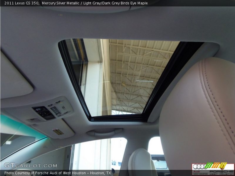 Mercury Silver Metallic / Light Gray/Dark Grey Birds Eye Maple 2011 Lexus GS 350