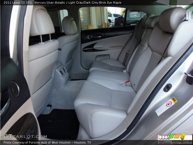 Mercury Silver Metallic / Light Gray/Dark Grey Birds Eye Maple 2011 Lexus GS 350