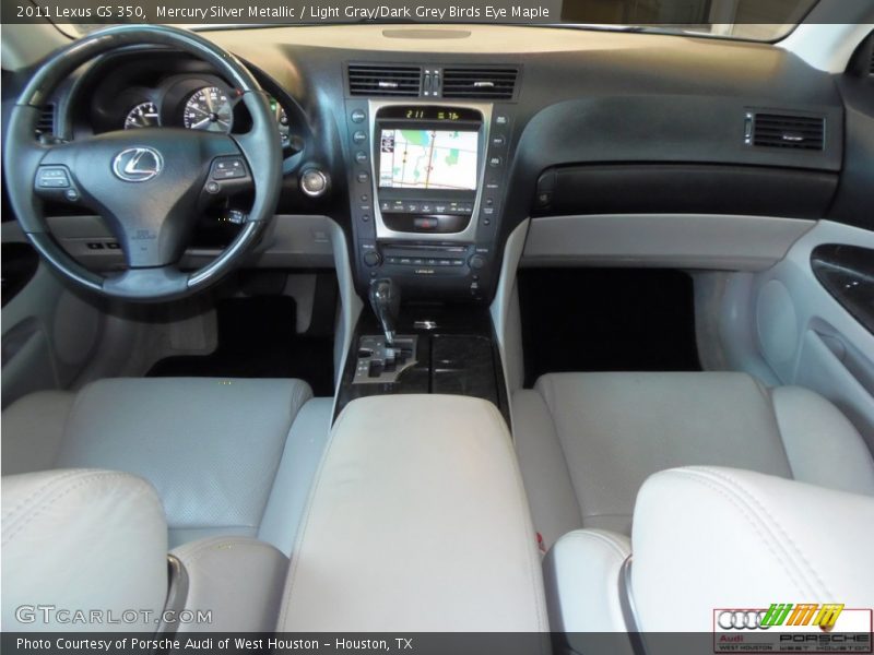 Mercury Silver Metallic / Light Gray/Dark Grey Birds Eye Maple 2011 Lexus GS 350