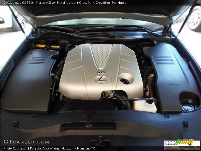 Mercury Silver Metallic / Light Gray/Dark Grey Birds Eye Maple 2011 Lexus GS 350