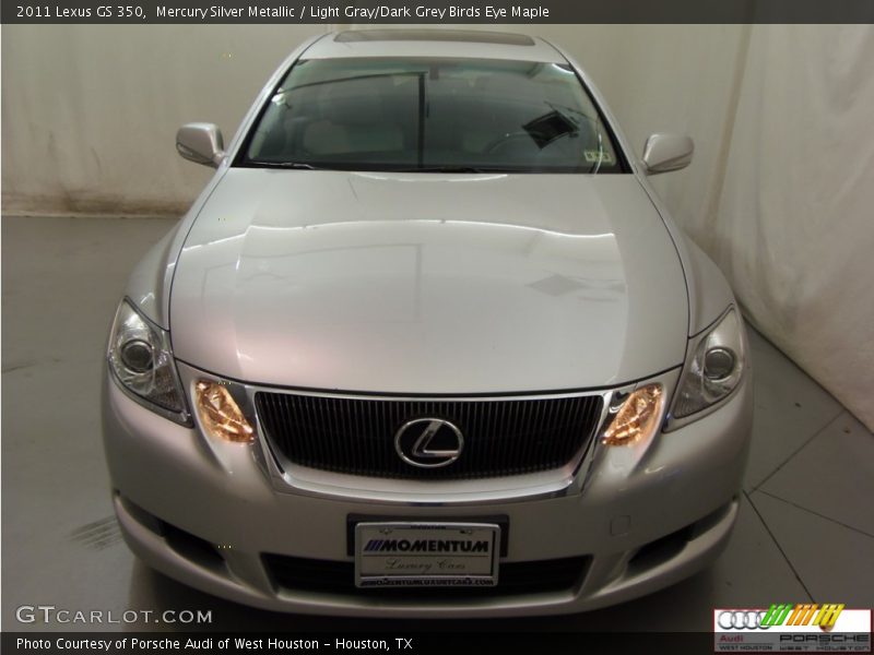 Mercury Silver Metallic / Light Gray/Dark Grey Birds Eye Maple 2011 Lexus GS 350