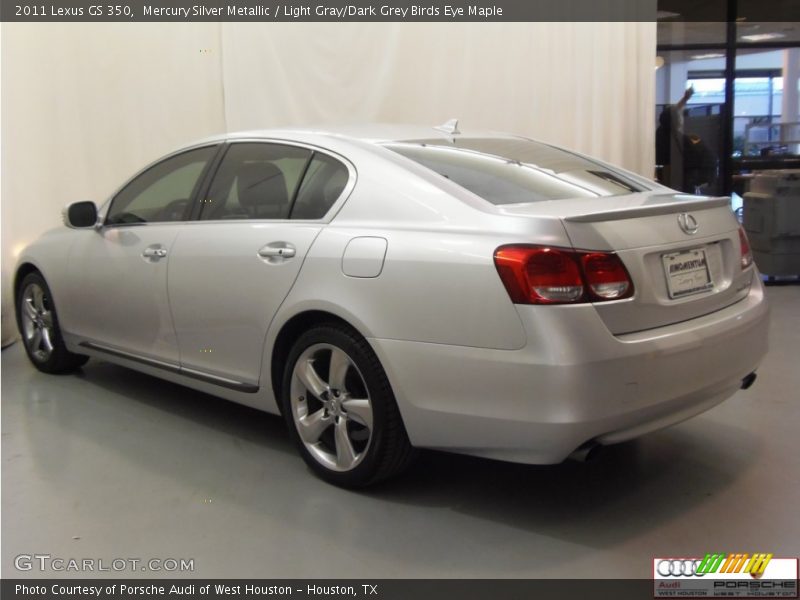 Mercury Silver Metallic / Light Gray/Dark Grey Birds Eye Maple 2011 Lexus GS 350