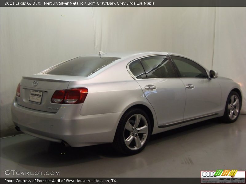 Mercury Silver Metallic / Light Gray/Dark Grey Birds Eye Maple 2011 Lexus GS 350