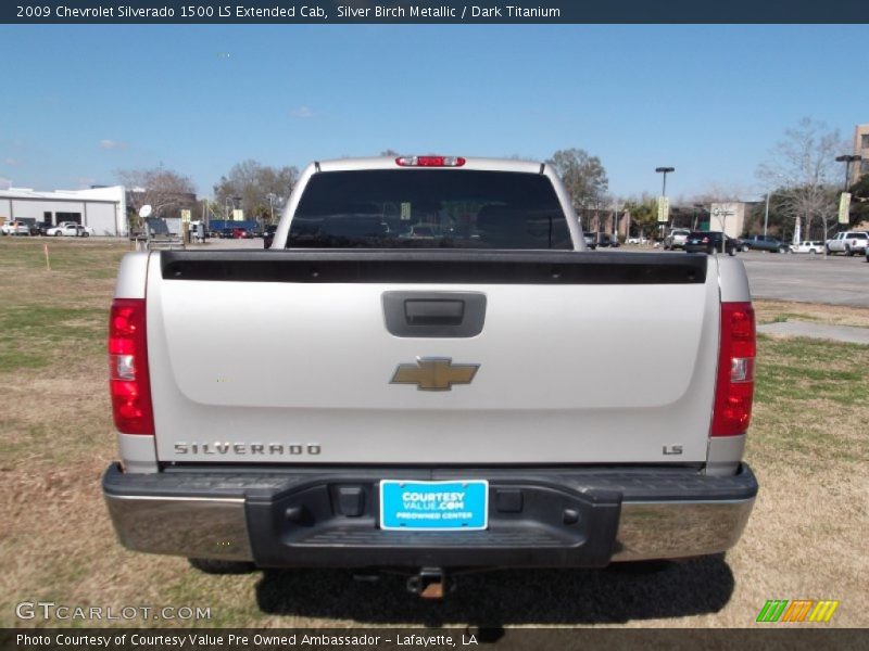 Silver Birch Metallic / Dark Titanium 2009 Chevrolet Silverado 1500 LS Extended Cab