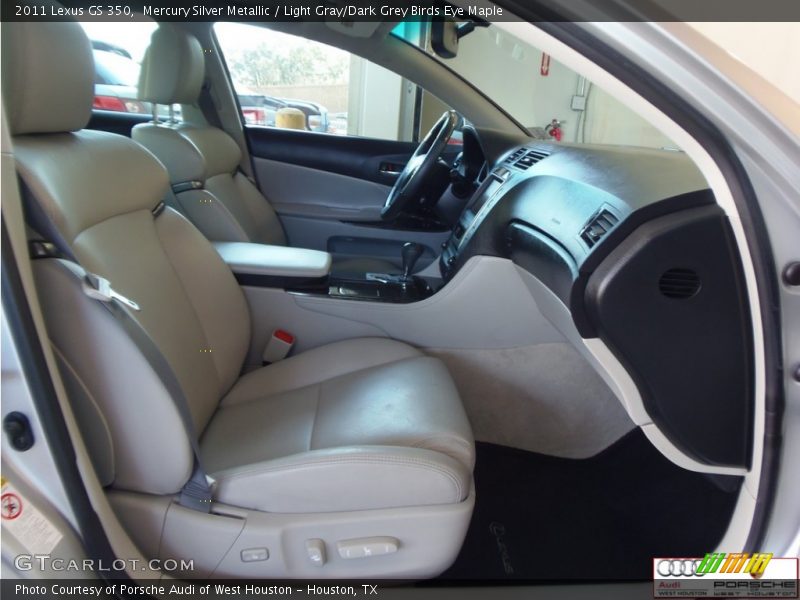 Mercury Silver Metallic / Light Gray/Dark Grey Birds Eye Maple 2011 Lexus GS 350
