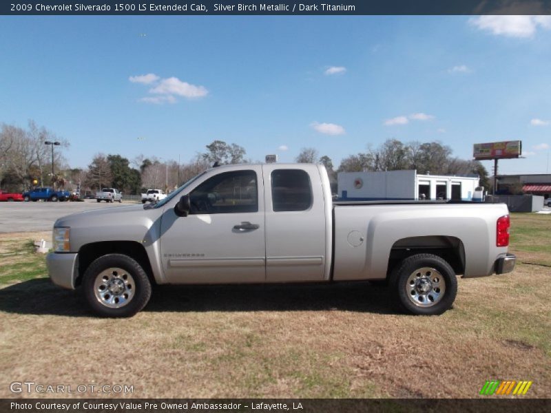 Silver Birch Metallic / Dark Titanium 2009 Chevrolet Silverado 1500 LS Extended Cab