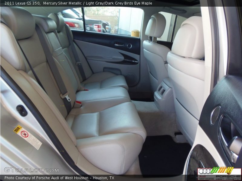 Mercury Silver Metallic / Light Gray/Dark Grey Birds Eye Maple 2011 Lexus GS 350