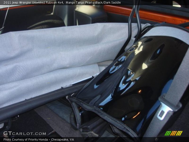Mango Tango Pearl / Black/Dark Saddle 2011 Jeep Wrangler Unlimited Rubicon 4x4