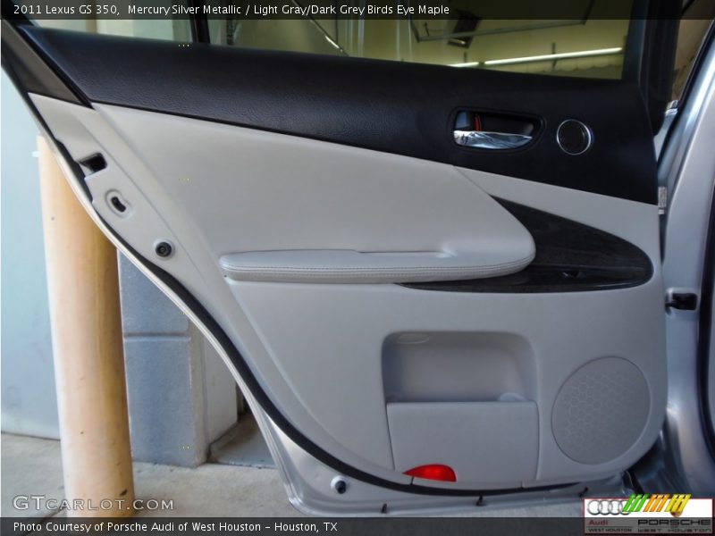 Mercury Silver Metallic / Light Gray/Dark Grey Birds Eye Maple 2011 Lexus GS 350