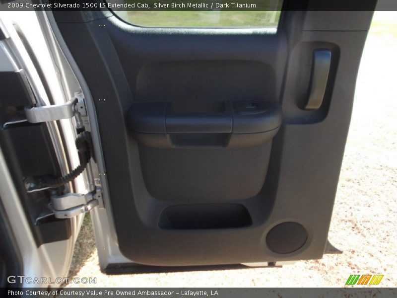 Silver Birch Metallic / Dark Titanium 2009 Chevrolet Silverado 1500 LS Extended Cab