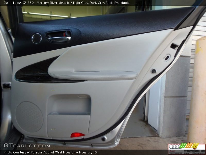 Mercury Silver Metallic / Light Gray/Dark Grey Birds Eye Maple 2011 Lexus GS 350
