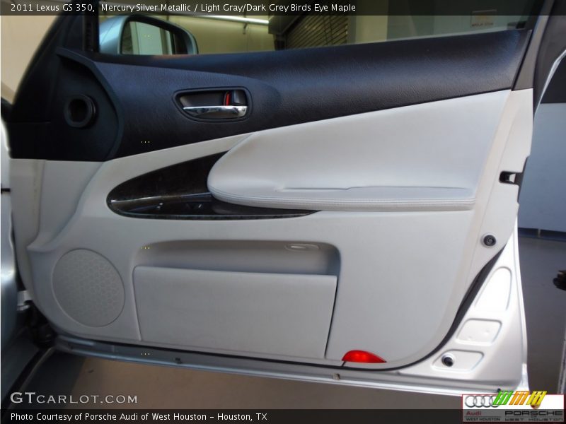 Mercury Silver Metallic / Light Gray/Dark Grey Birds Eye Maple 2011 Lexus GS 350