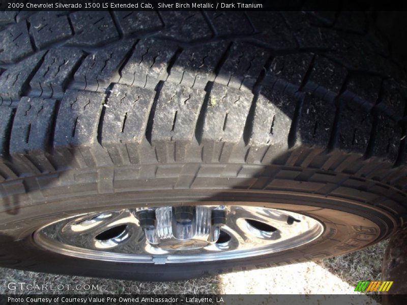 Silver Birch Metallic / Dark Titanium 2009 Chevrolet Silverado 1500 LS Extended Cab